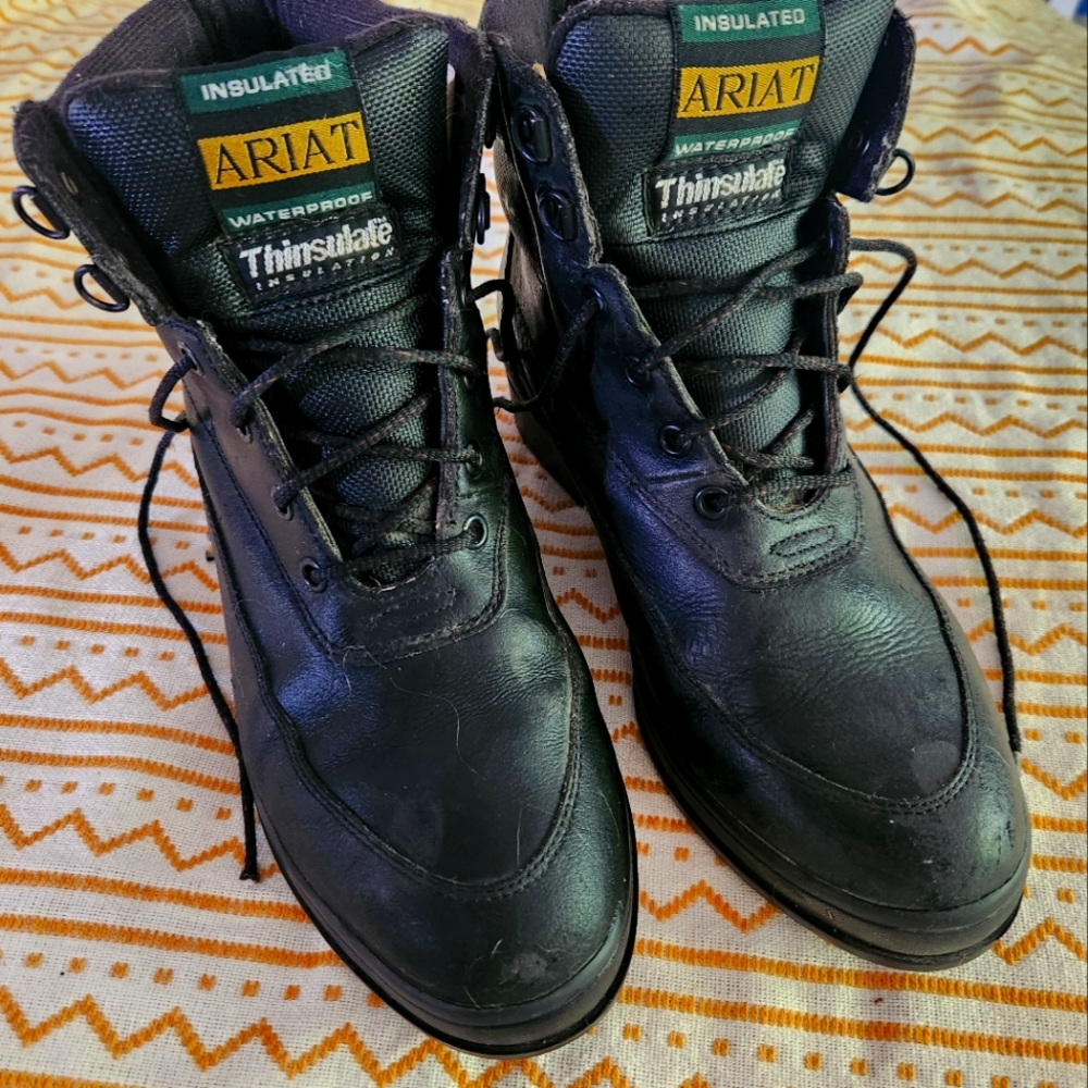 Ariat Black Insulated Waterproof Thinsulate Work Boots